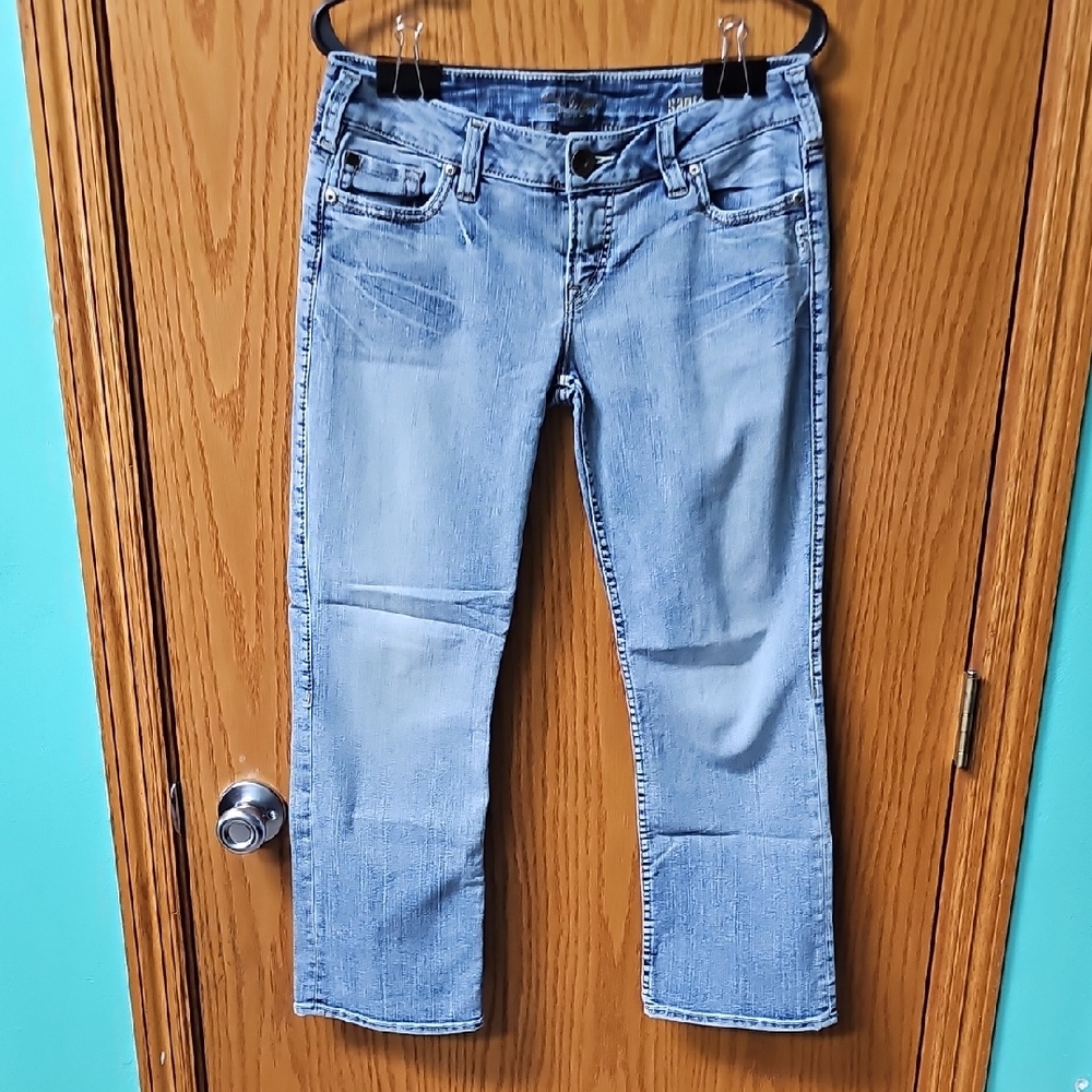 Silver Jeans Light Blue Cropped Denim